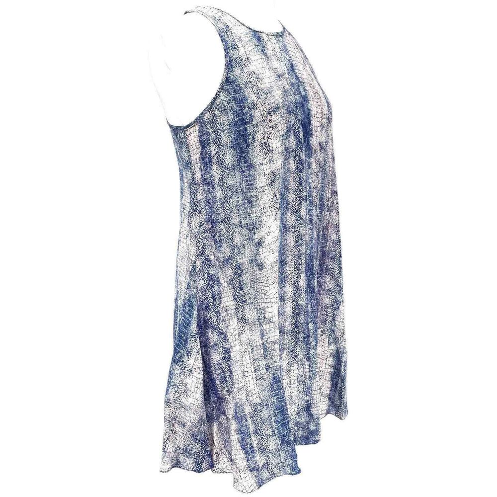 Rory Beca 100% Silk Snakeskin Print Racerback Tank Sheath Mini Dress Size Small